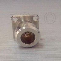 Straight 4 Hole RF Coaxial N Female/Jack Connector for PCB