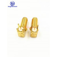 High Quality SMA Jack Female Right Angle PCB Mount RF Coaxial Cable Connectors